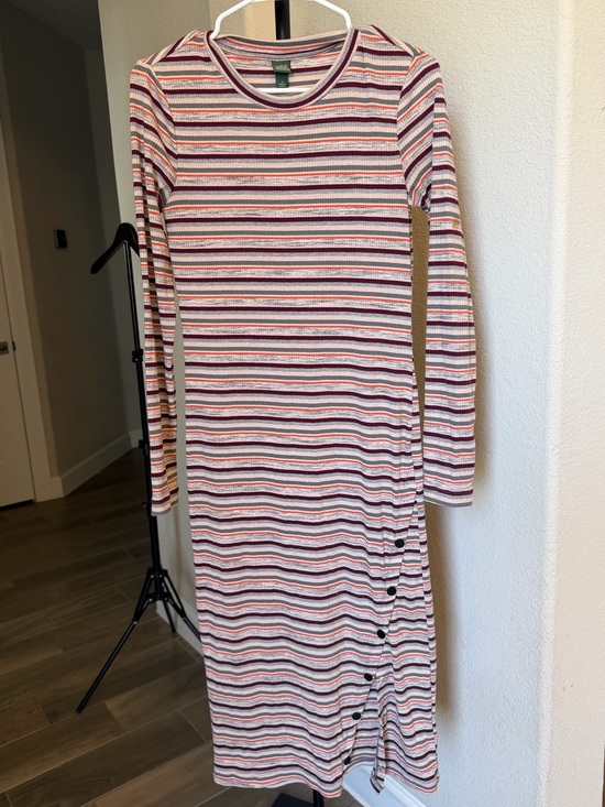 wild fable Dresses & Skirts - wild fable Striped Midi Dress in White, Red, Blue S